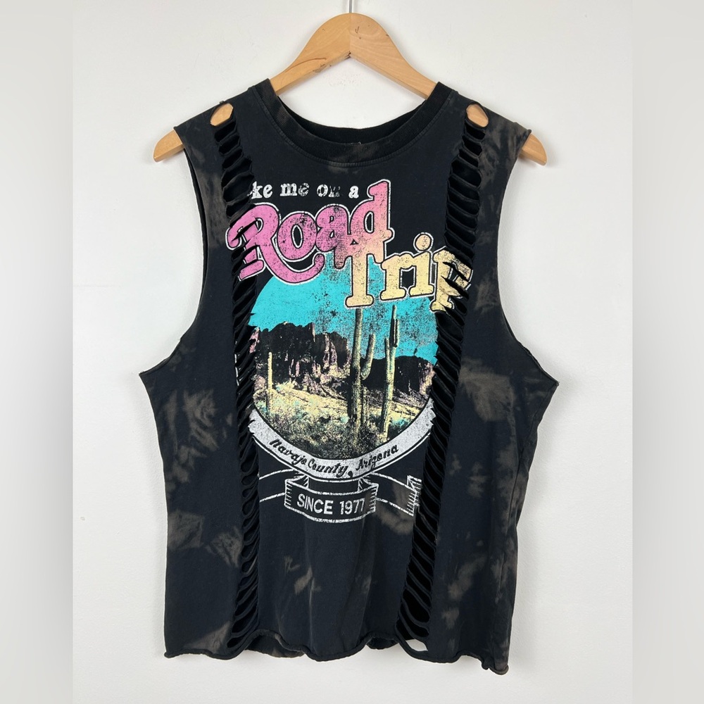 FOREVER 21 Printed Round Neck Cotton Blend T-Shirt